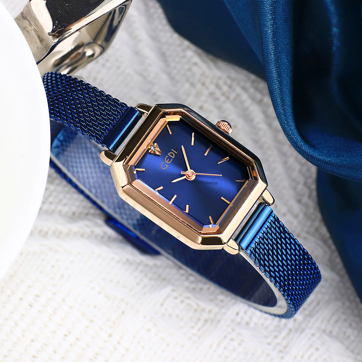 Simple Retro Square Casual Watch Women