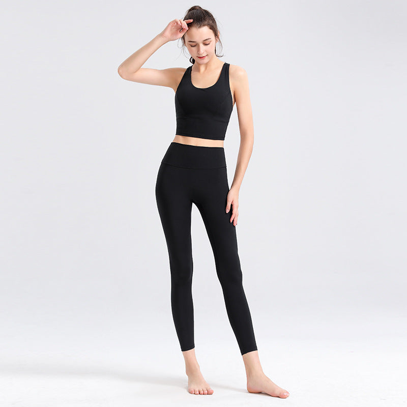 Running Yoga Tight Vest Slim Two-Piece Suit