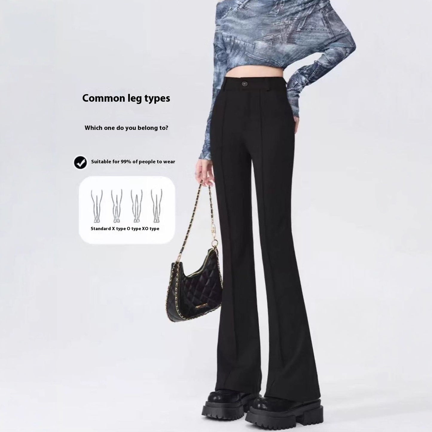 High Waist Slimming Flared Pants
