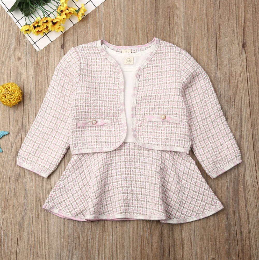 Long-Sleeved Dresses Baby Suit Set