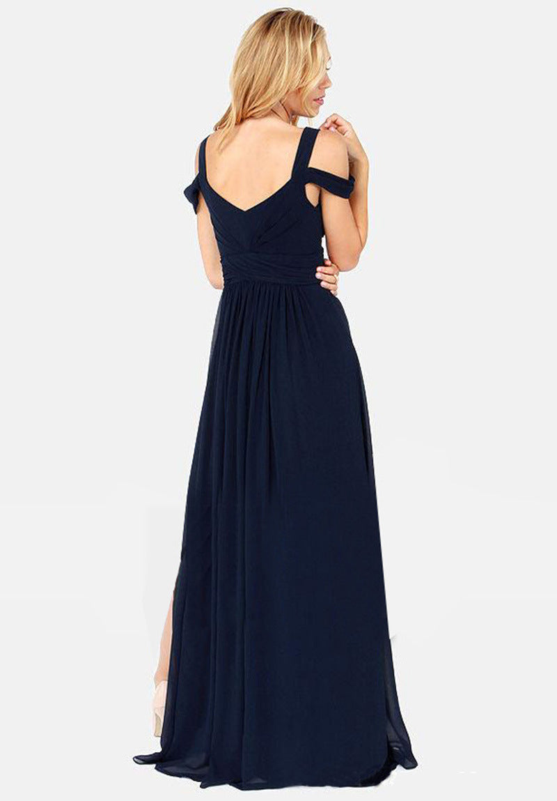 Long Floor Length Pleated Greek Dress