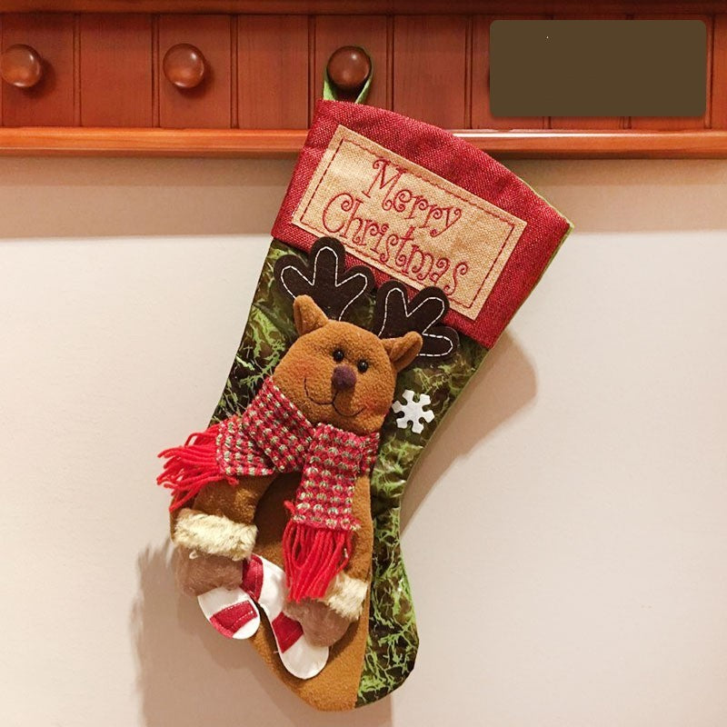 Christmas Stocking Socks Santa Decor