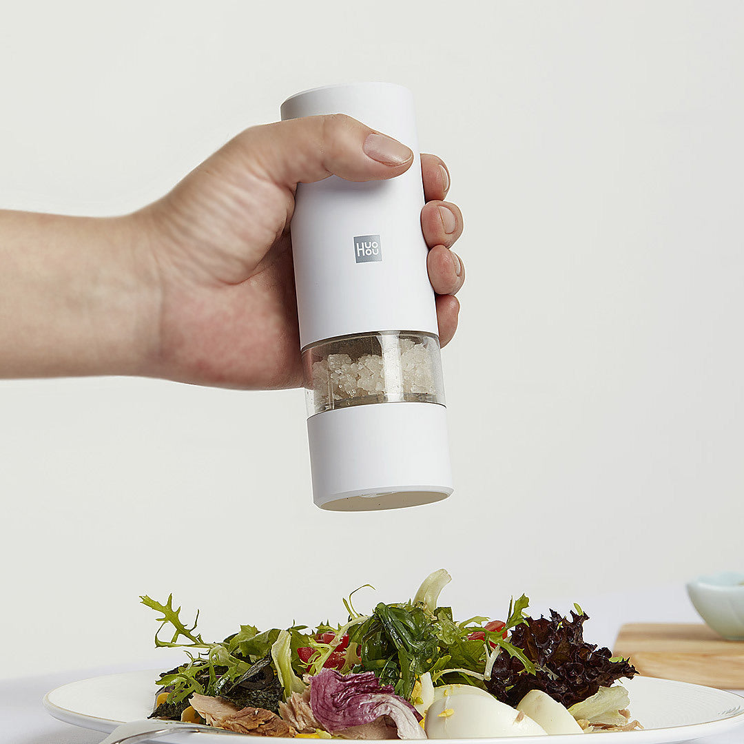 Electric Grinder Black Pepper Sea Salt