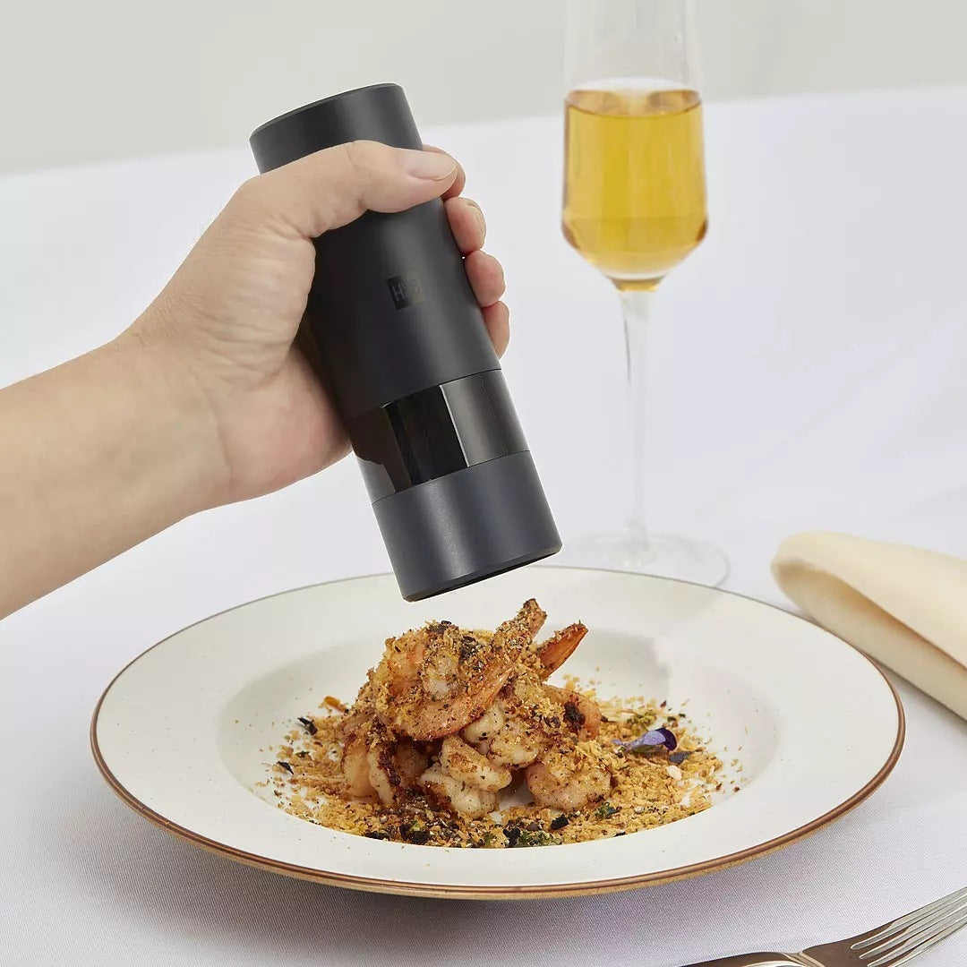 Electric Grinder Black Pepper Sea Salt