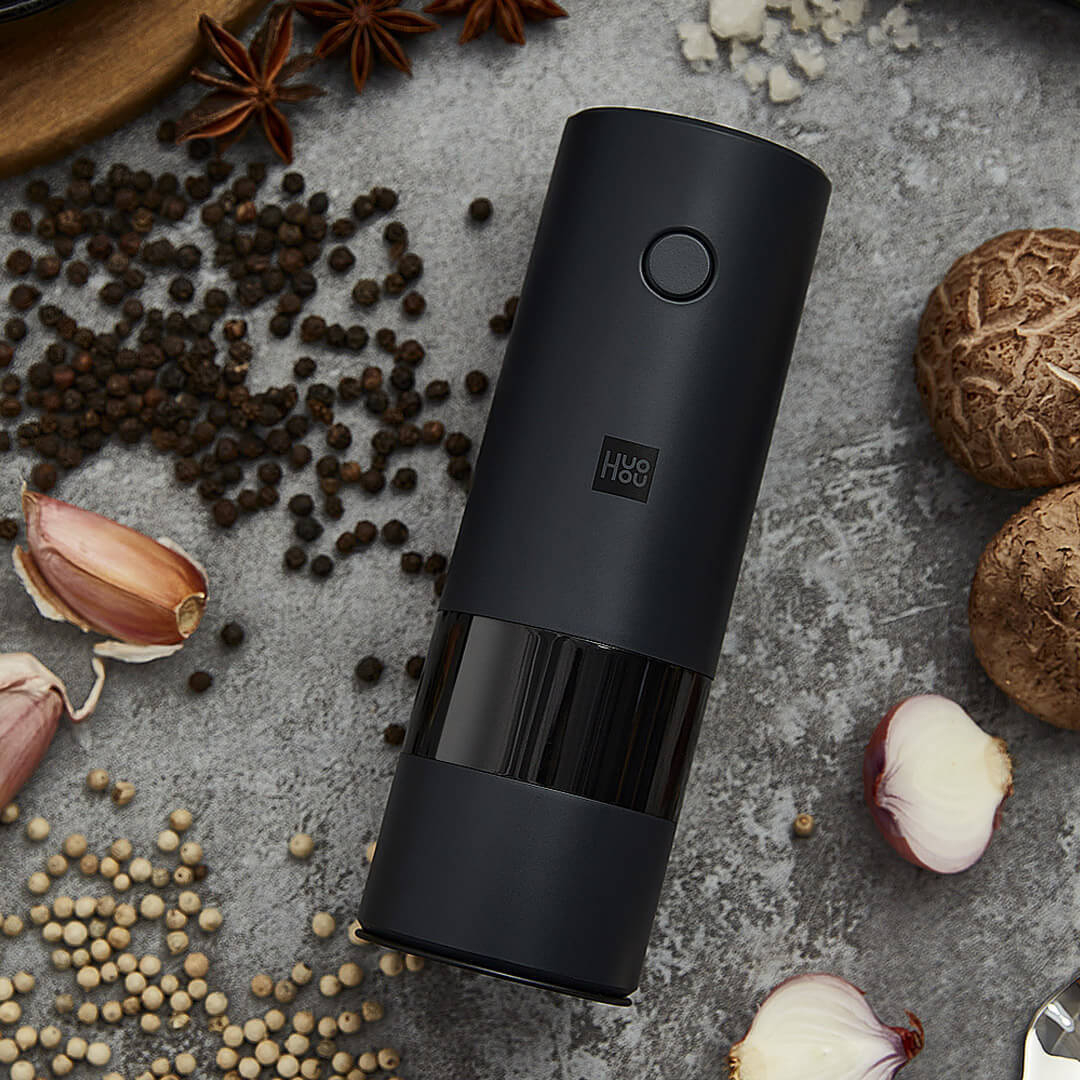 Electric Grinder Black Pepper Sea Salt
