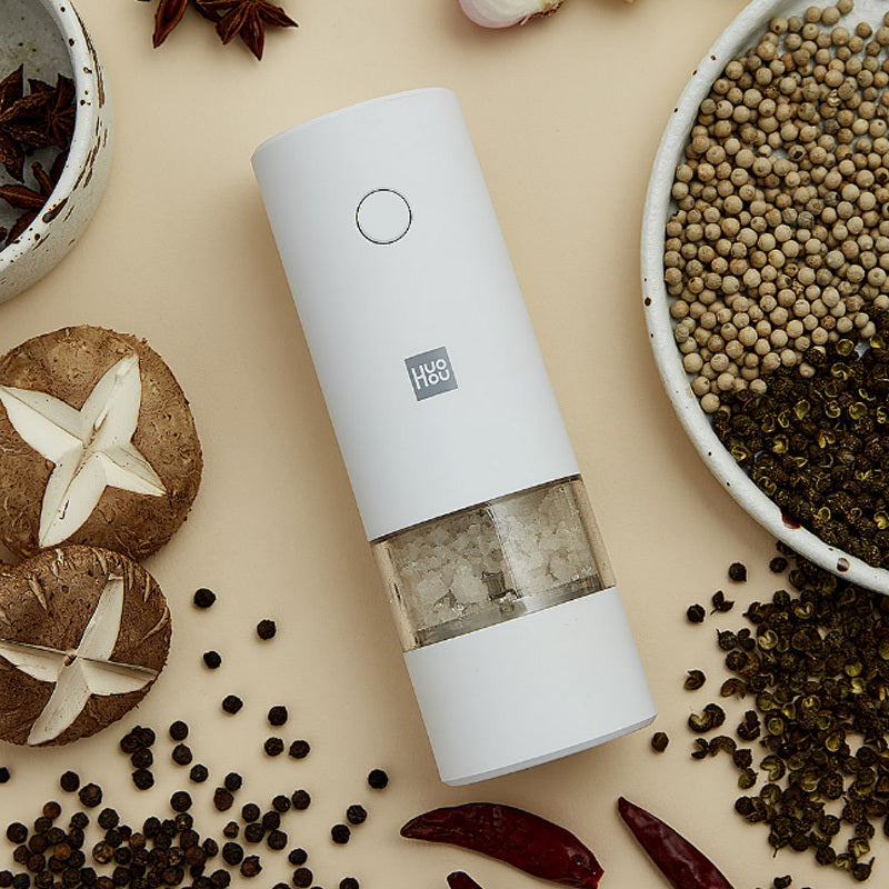 Electric Grinder Black Pepper Sea Salt