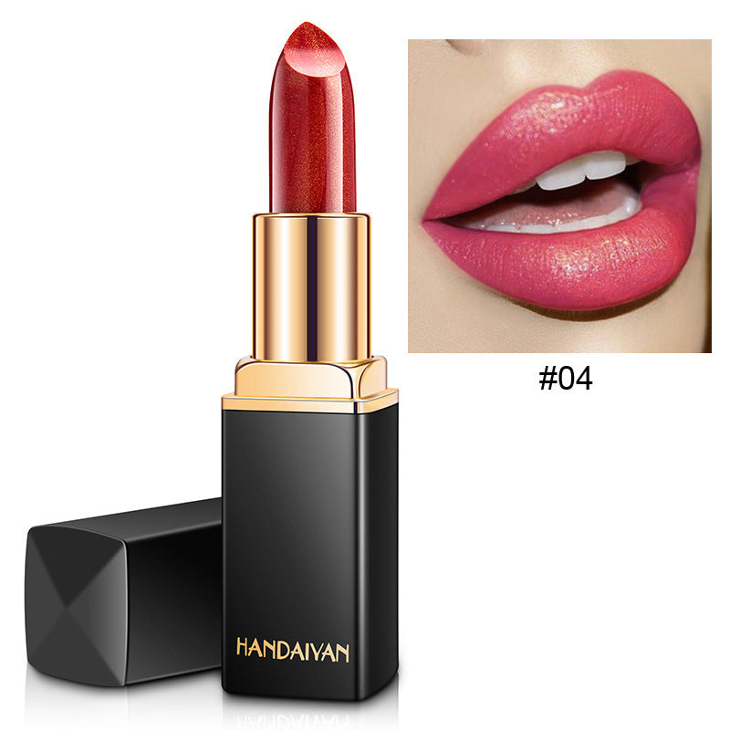 Shiny Metallic Pearlescent Gilt Lipstick