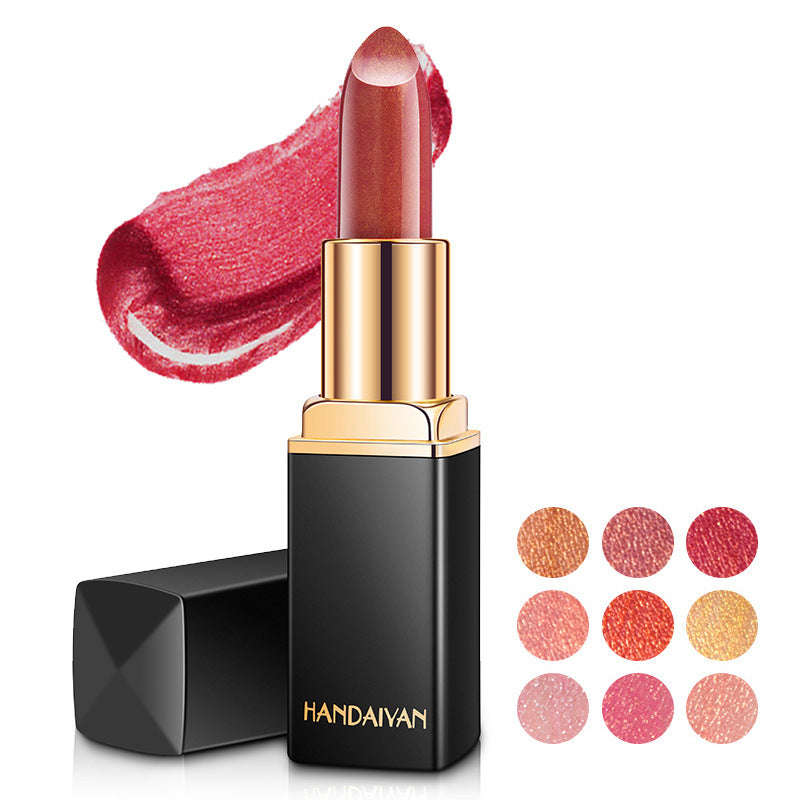 Shiny Metallic Pearlescent Gilt Lipstick