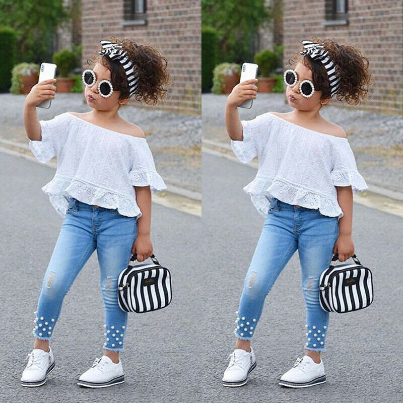 Shirt Shorts Girls Kids Clothes Set