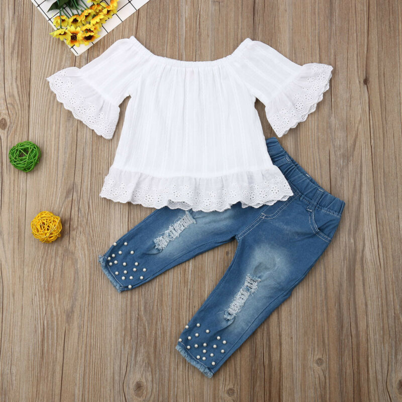 Shirt Shorts Girls Kids Clothes Set