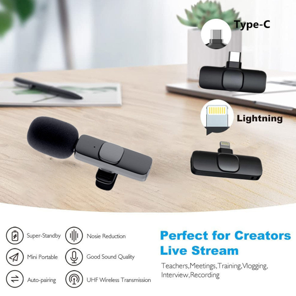Wireless Lavalier Microphone Mini Mic