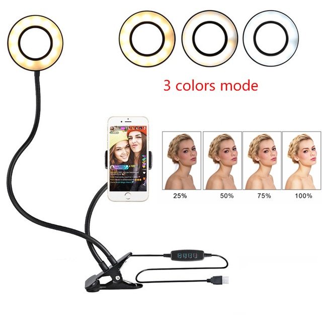 LED Selfie Ring Light Adjustable 8cm