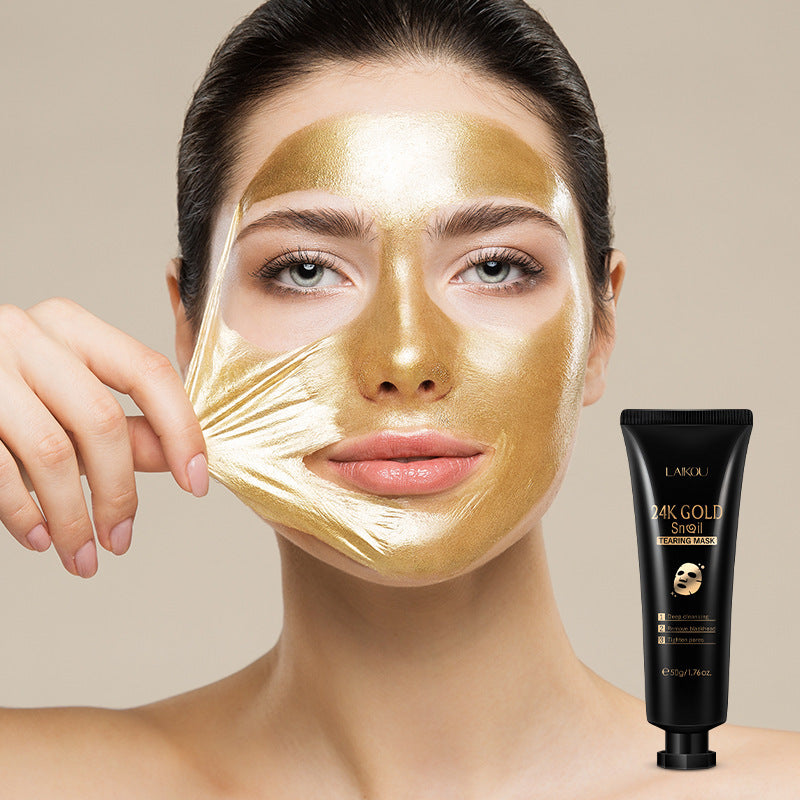 Gold Foil Snail Tear-Off Mask Care