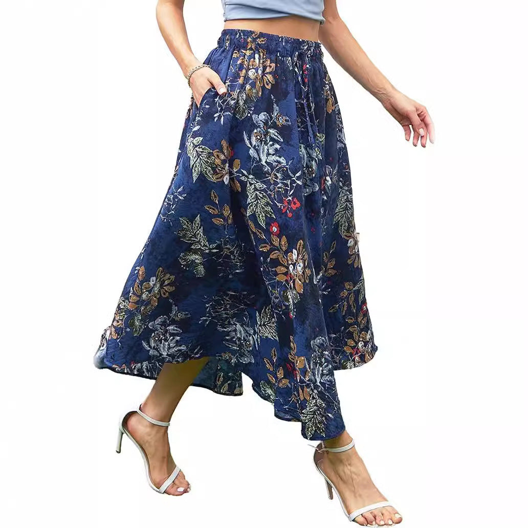 Large Swing Tight Waist Lace Skirt
