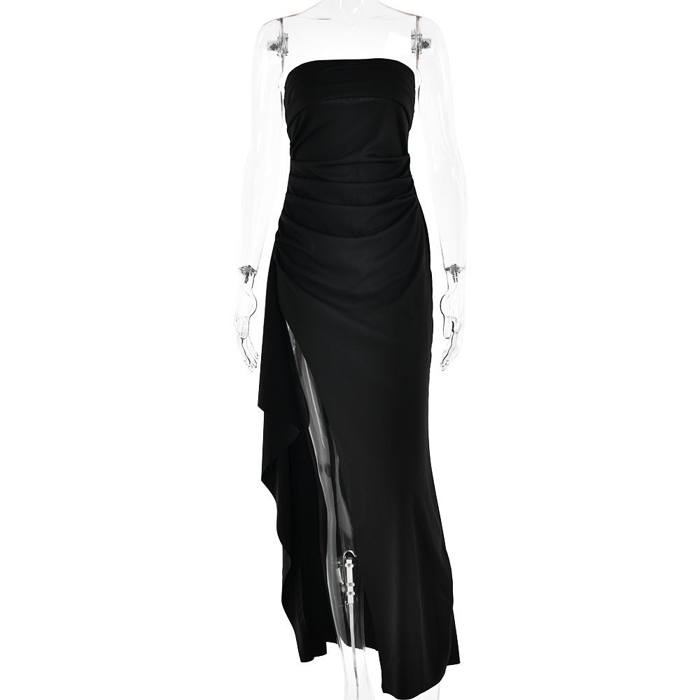 Strapless Split Long Dress for Women