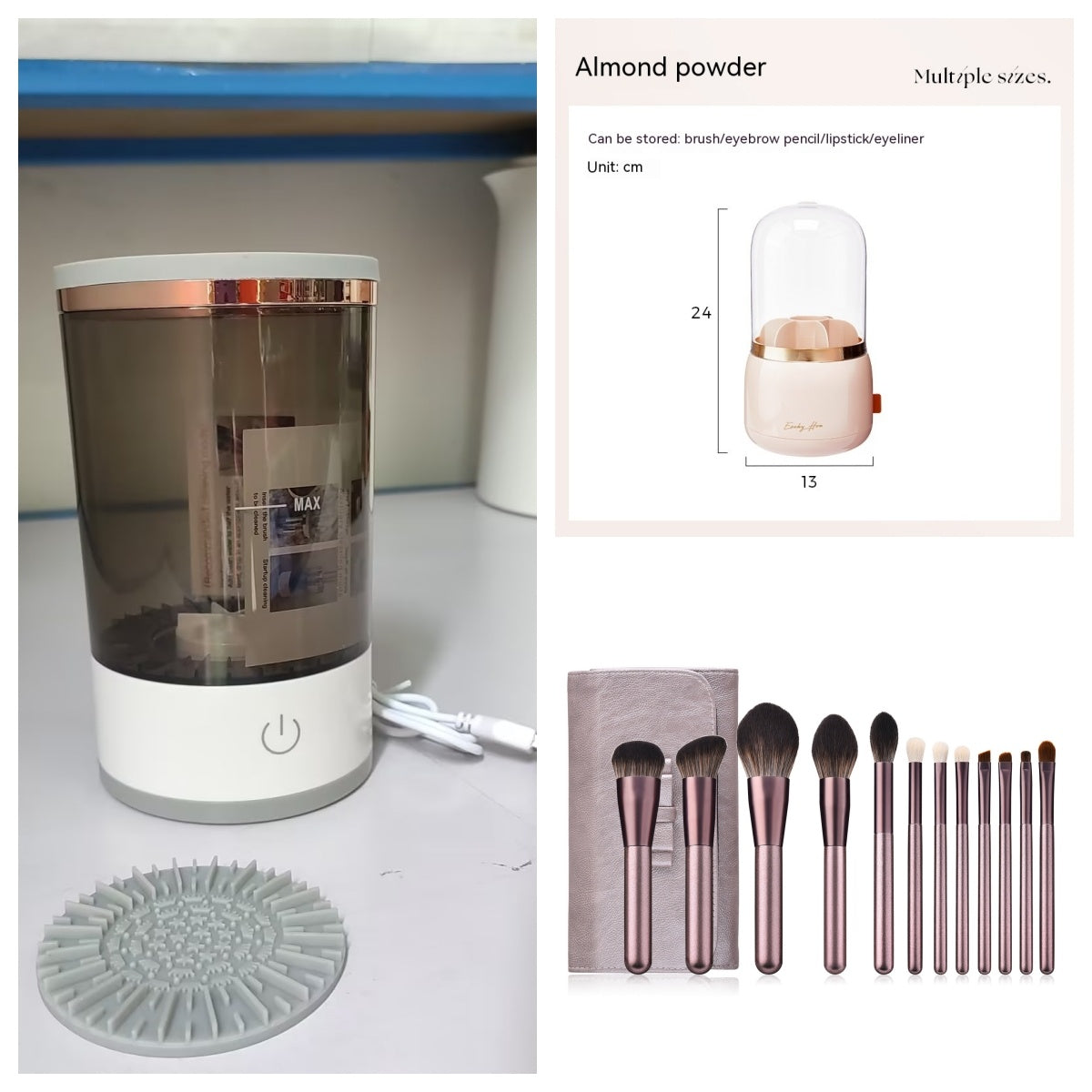 Women Eye Shadow Brush Cleaner Tool