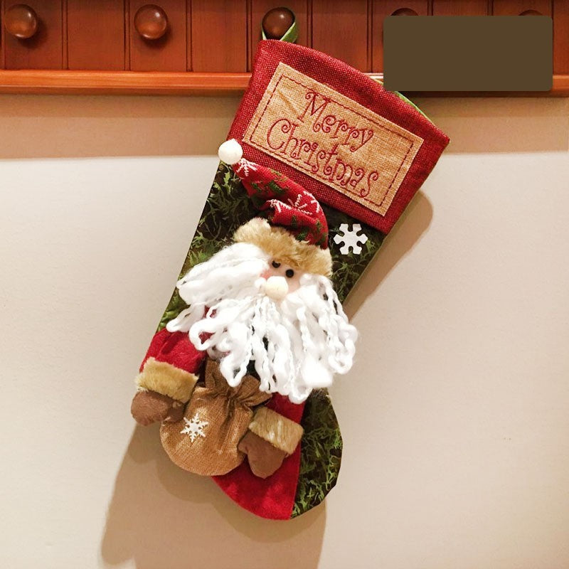 Christmas Stocking Socks Santa Decor