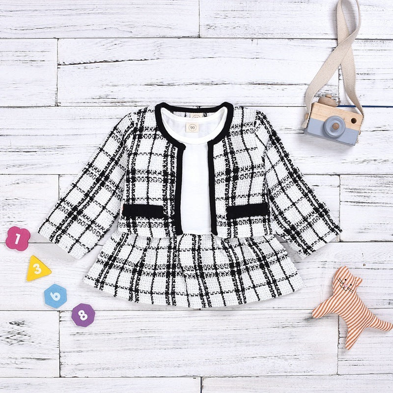 Long-Sleeved Dresses Baby Suit Set