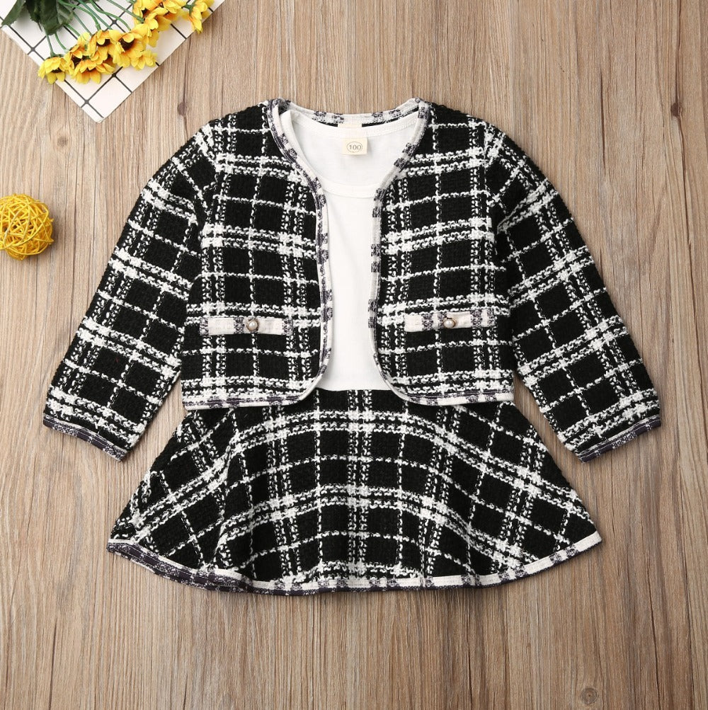Long-Sleeved Dresses Baby Suit Set