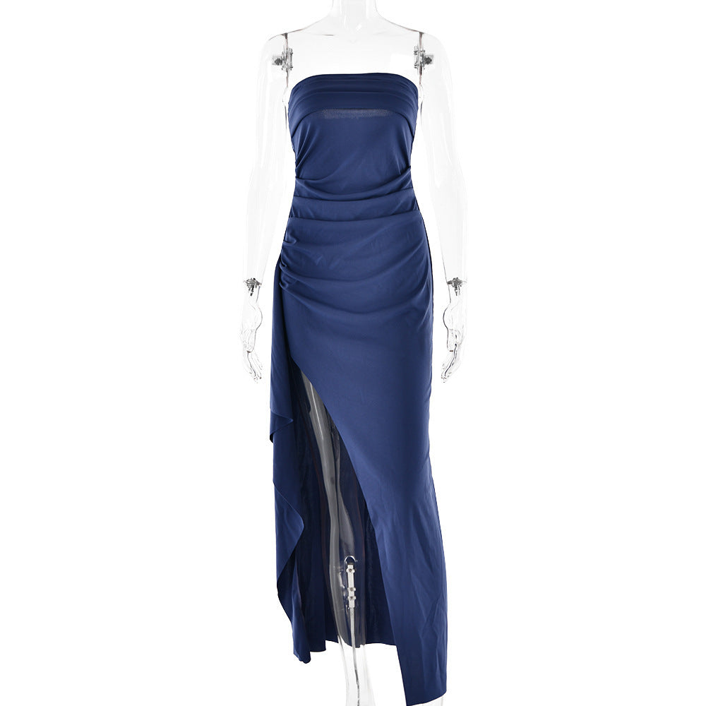 Strapless Split Long Dress for Women