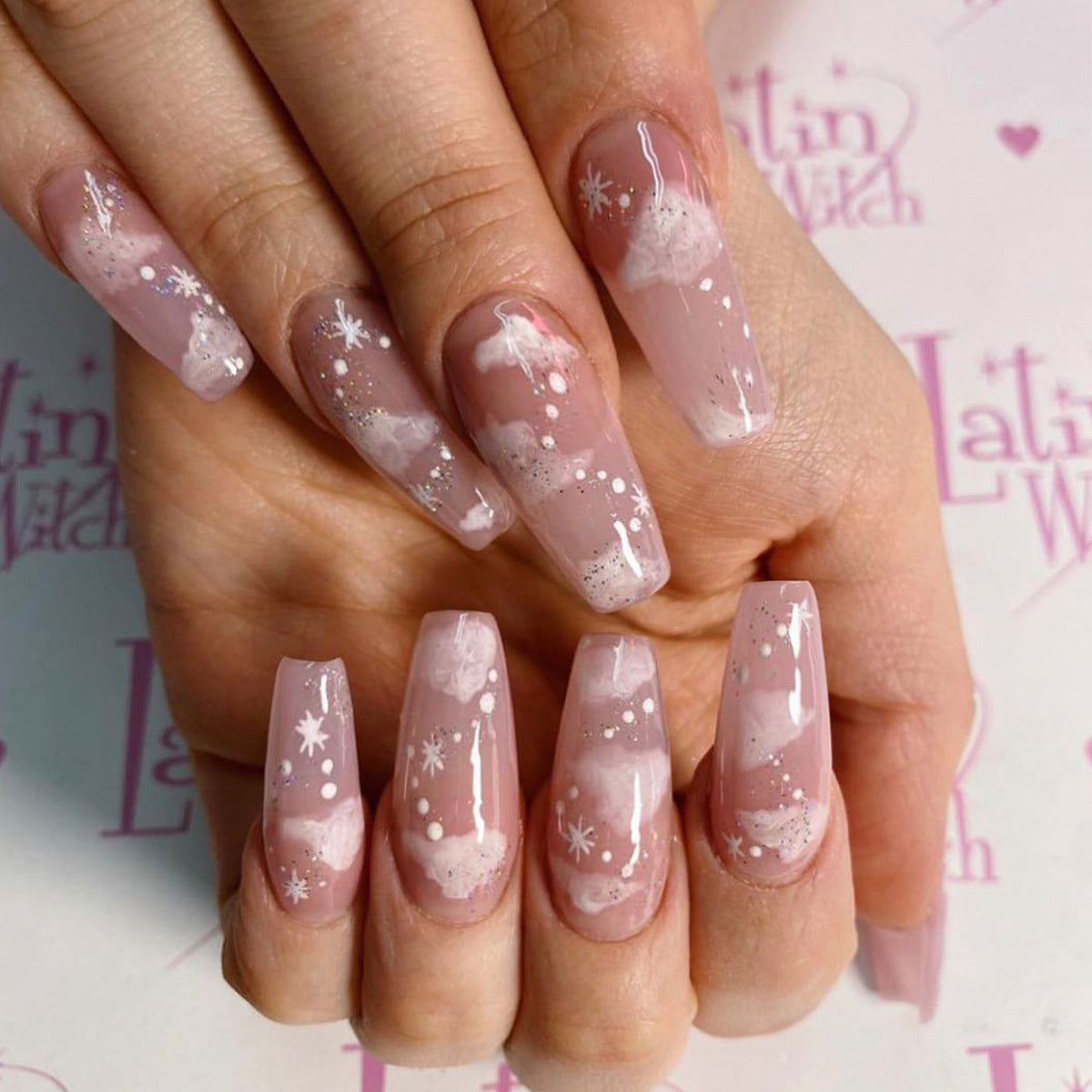 Wearing Nails Finished Soft Nails Set