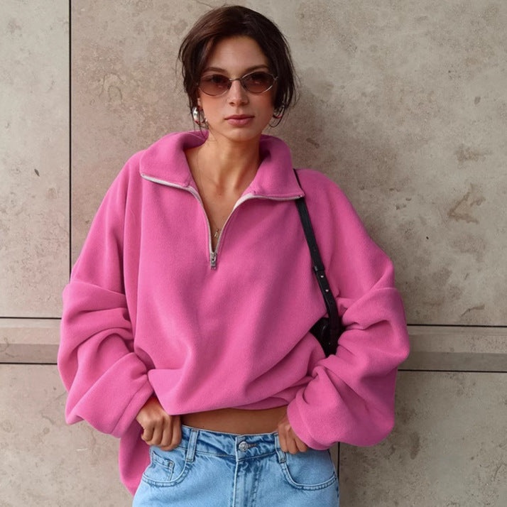 European American Fashion Lamb Wool Tops