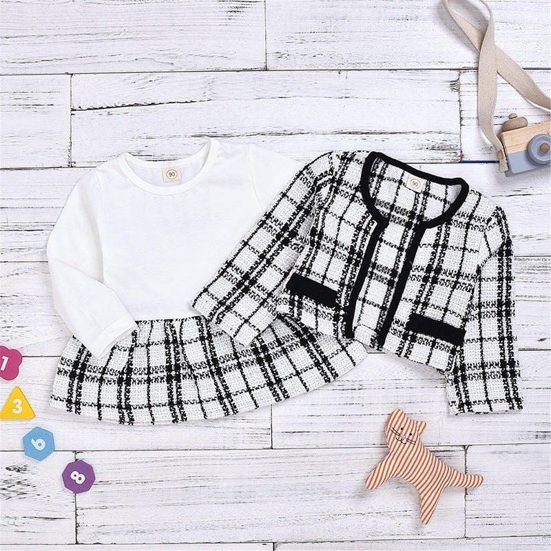 Long-Sleeved Dresses Baby Suit Set