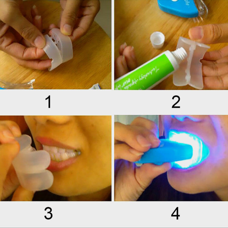 Oral Gel Teeth Whitening LED Kit