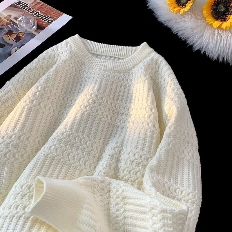 Round Neck Sweater Men's Autumn Wear