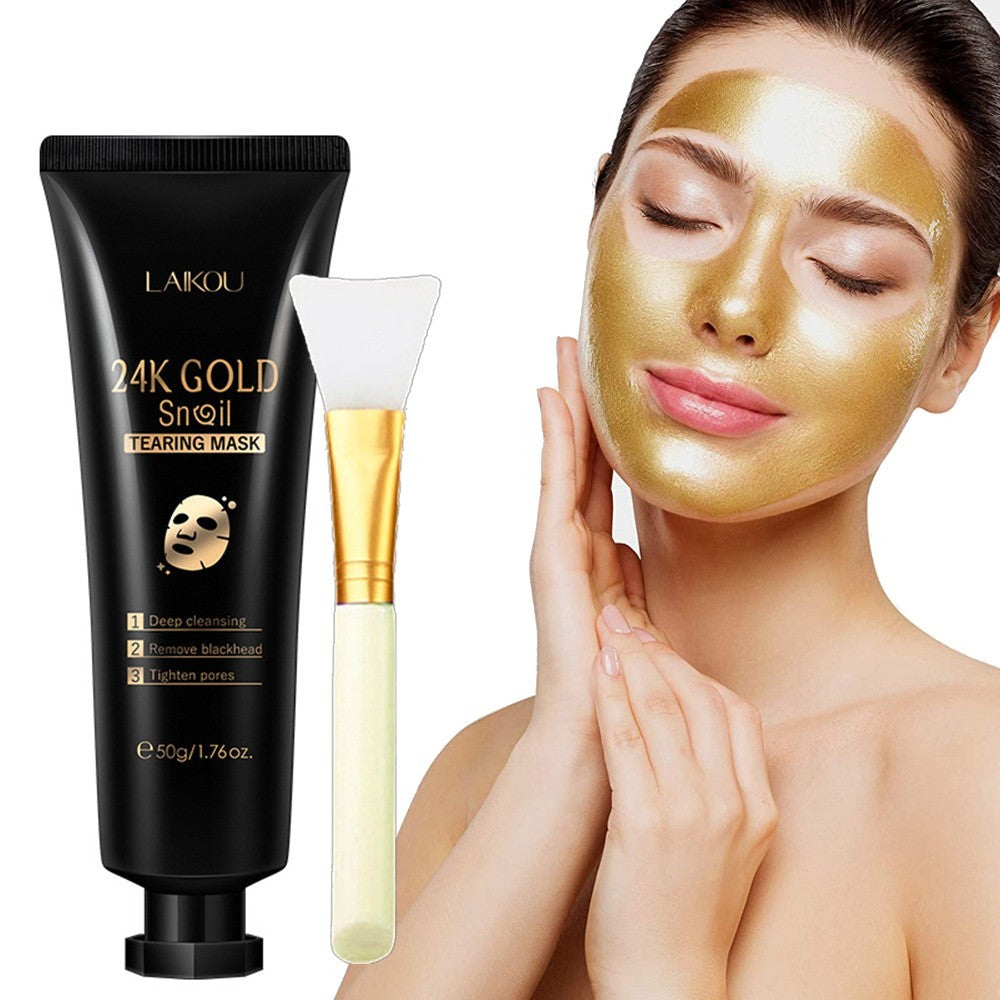 Gold Foil Snail Tear-Off Mask Care