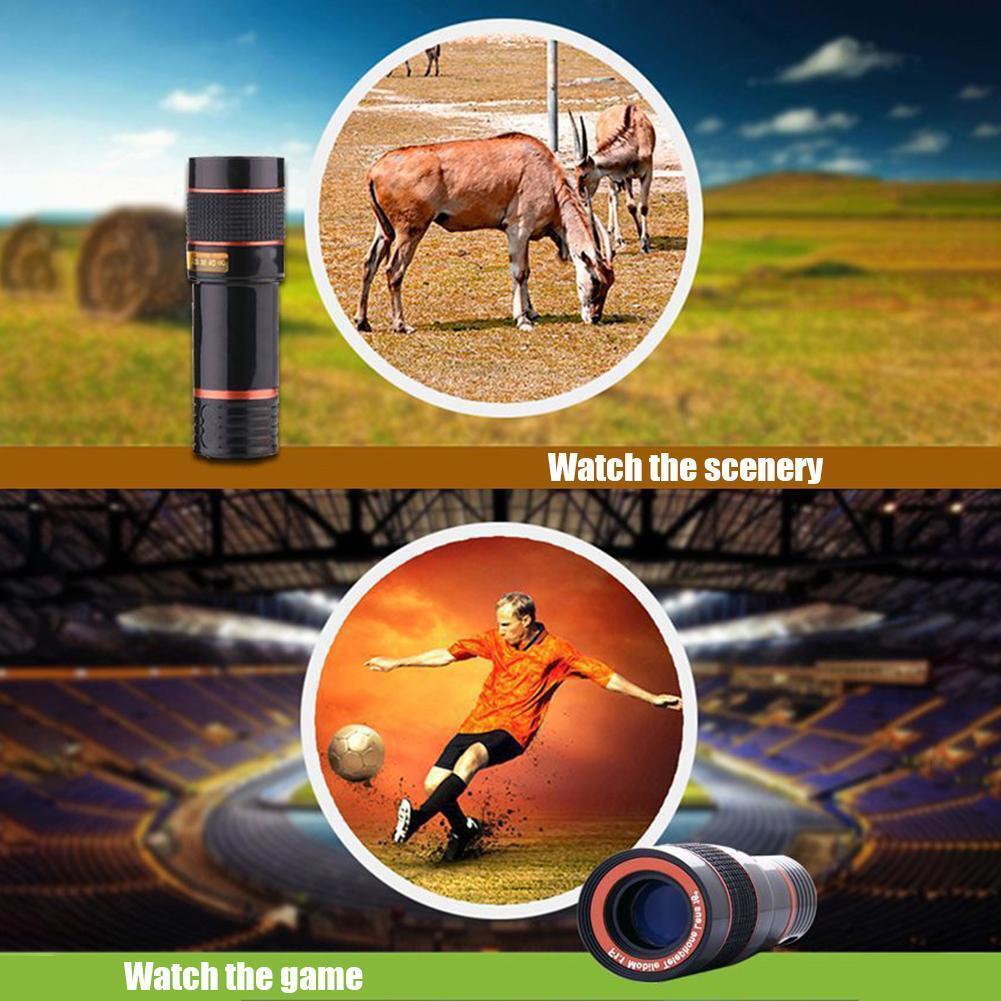 HD 8X Clip On Optical Zoom Lens