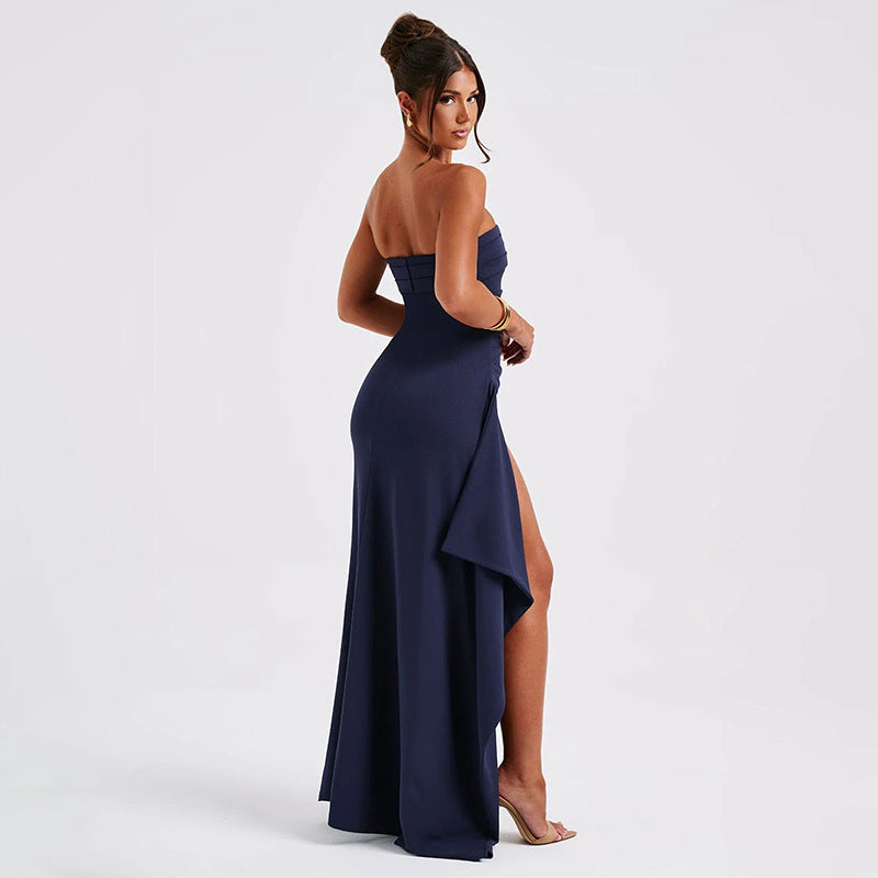 Strapless Split Long Dress for Women