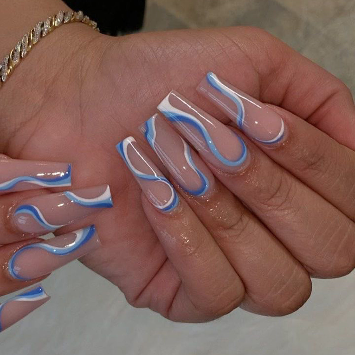 Wearing Nails Finished Soft Nails Set