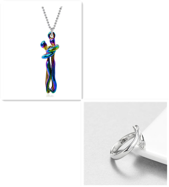 Love Hug Necklace Unisex Gift