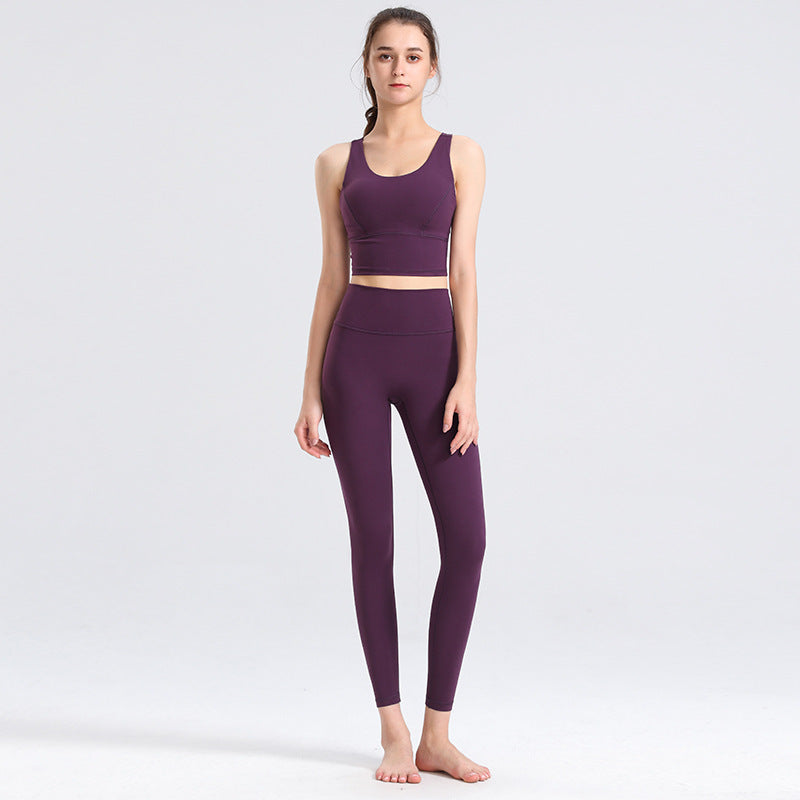 Running Yoga Tight Vest Slim Two-Piece Suit