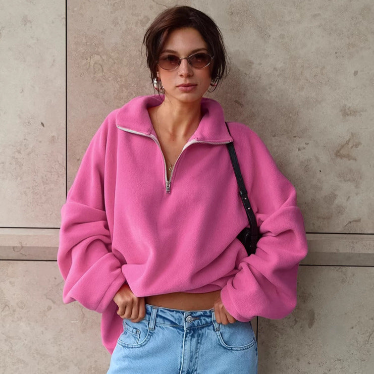 European American Fashion Lamb Wool Tops