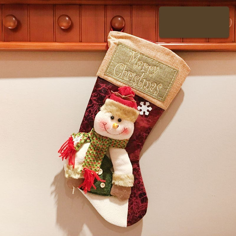 Christmas Stocking Socks Santa Decor