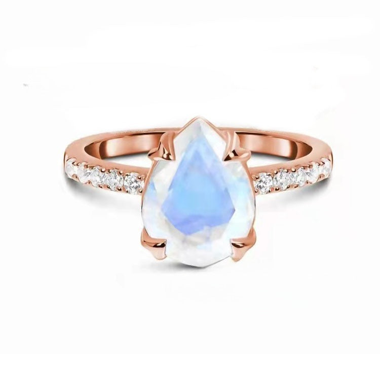 Simple Fashion Ring with Gemstone