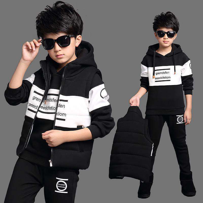Boys Clothes Sport Suit 3pcs Casual Set