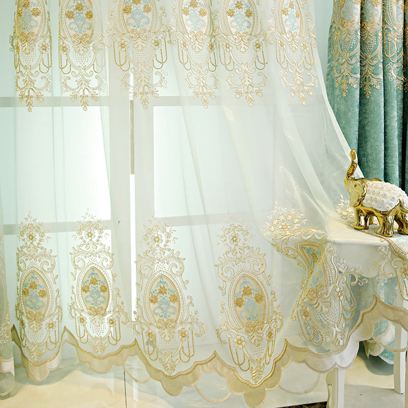 Bedroom Full Blackout Curtains Green