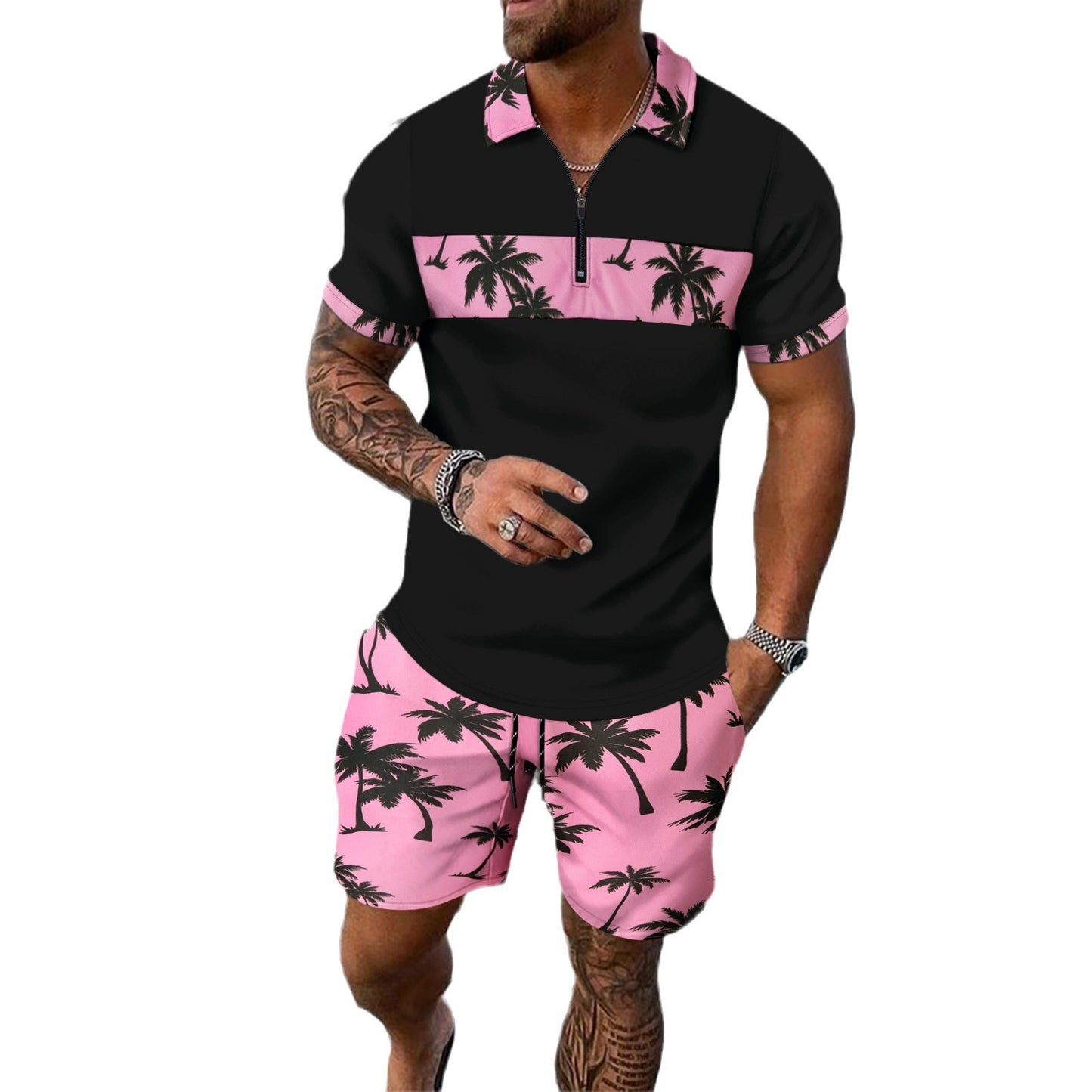 Summer New Men Casual Leisure Set