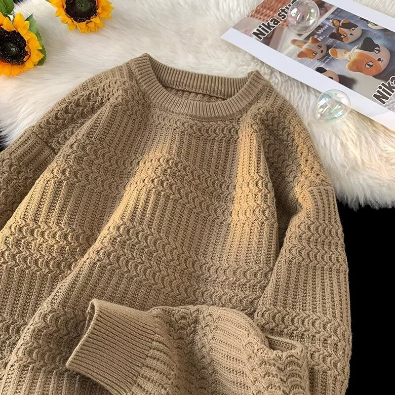 Round Neck Sweater Men's Autumn Wear