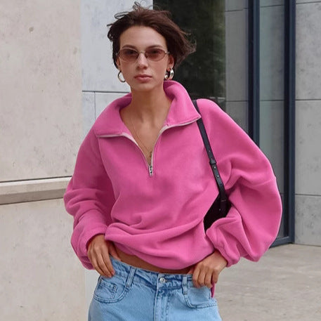 European American Fashion Lamb Wool Tops
