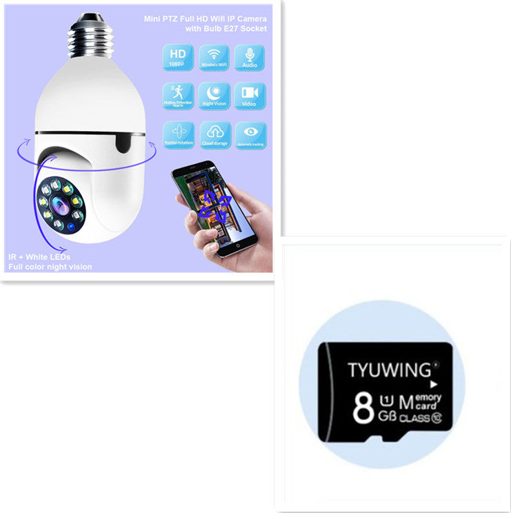 WiFi Camera 1080P Bulb 4X Zoom E27 Home