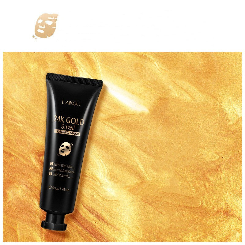 Gold Foil Snail Tear-Off Mask Care