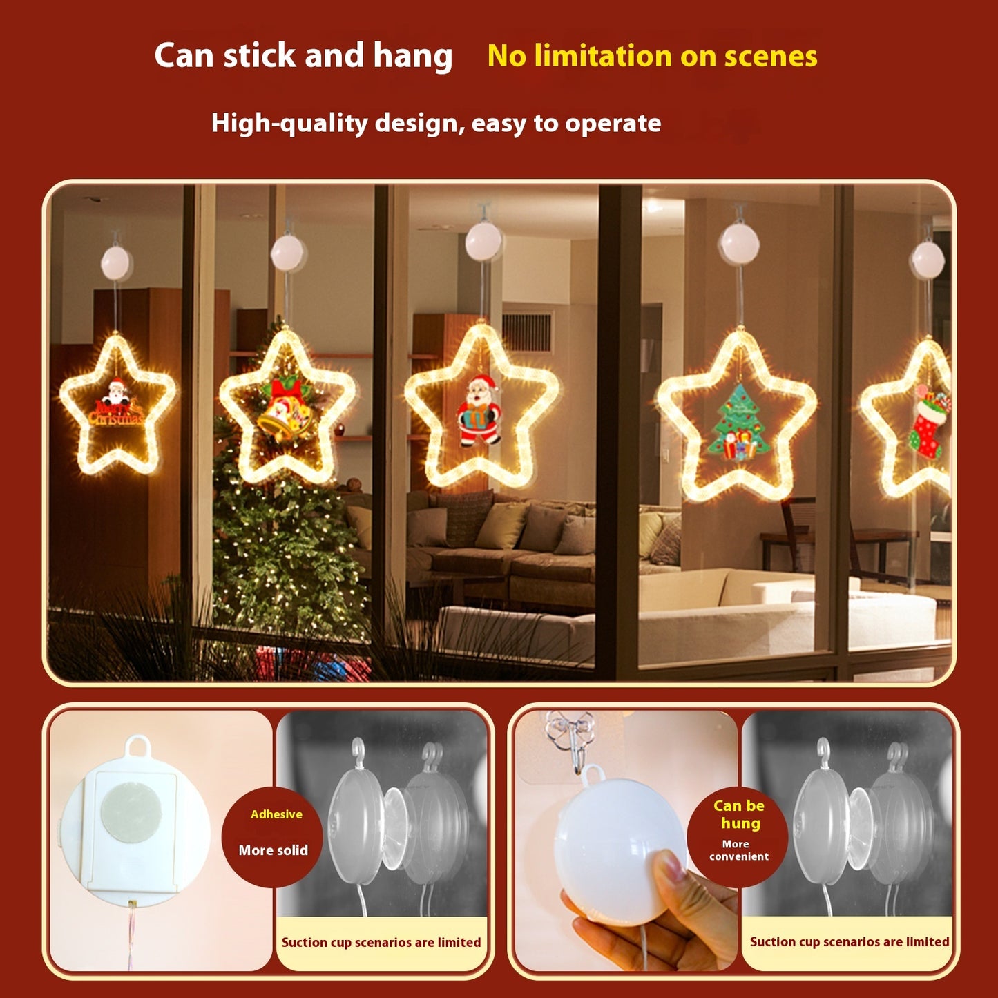 Christmas Pendant Decoration LED Star