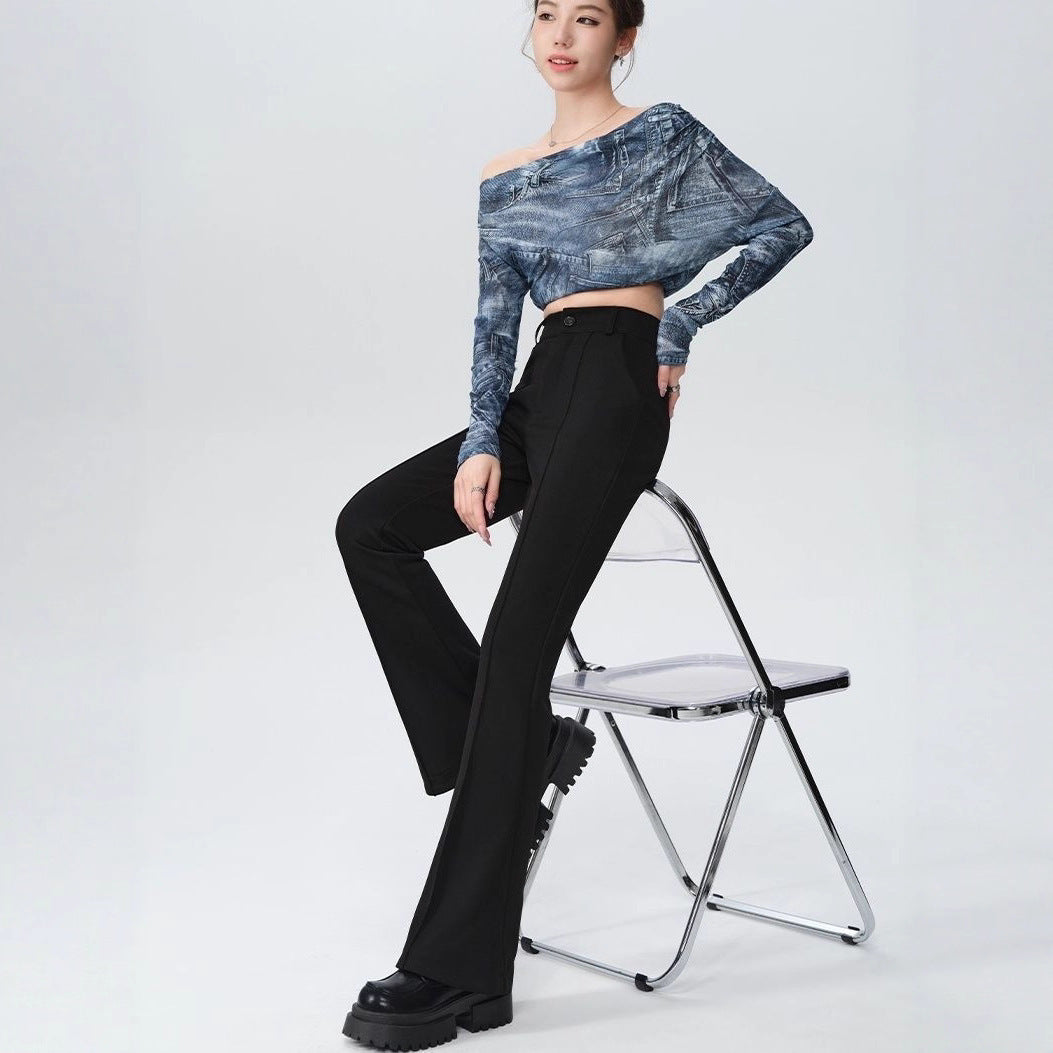 High Waist Slimming Flared Pants