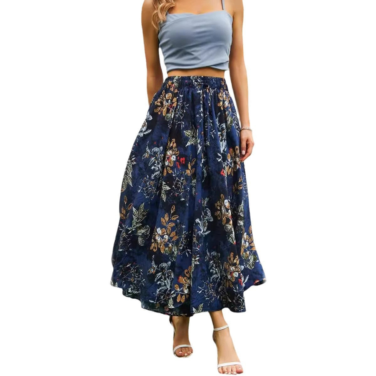 Large Swing Tight Waist Lace Skirt