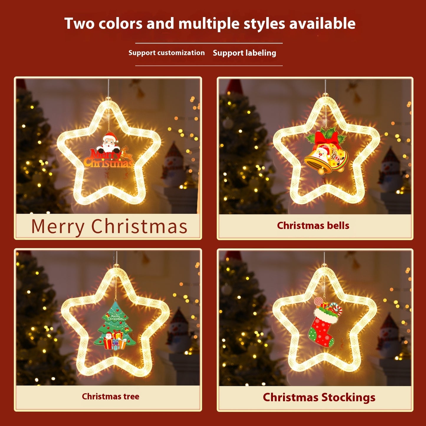 Christmas Pendant Decoration LED Star