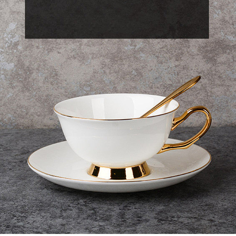 Gold-painted Coffee Cup & Tea Set